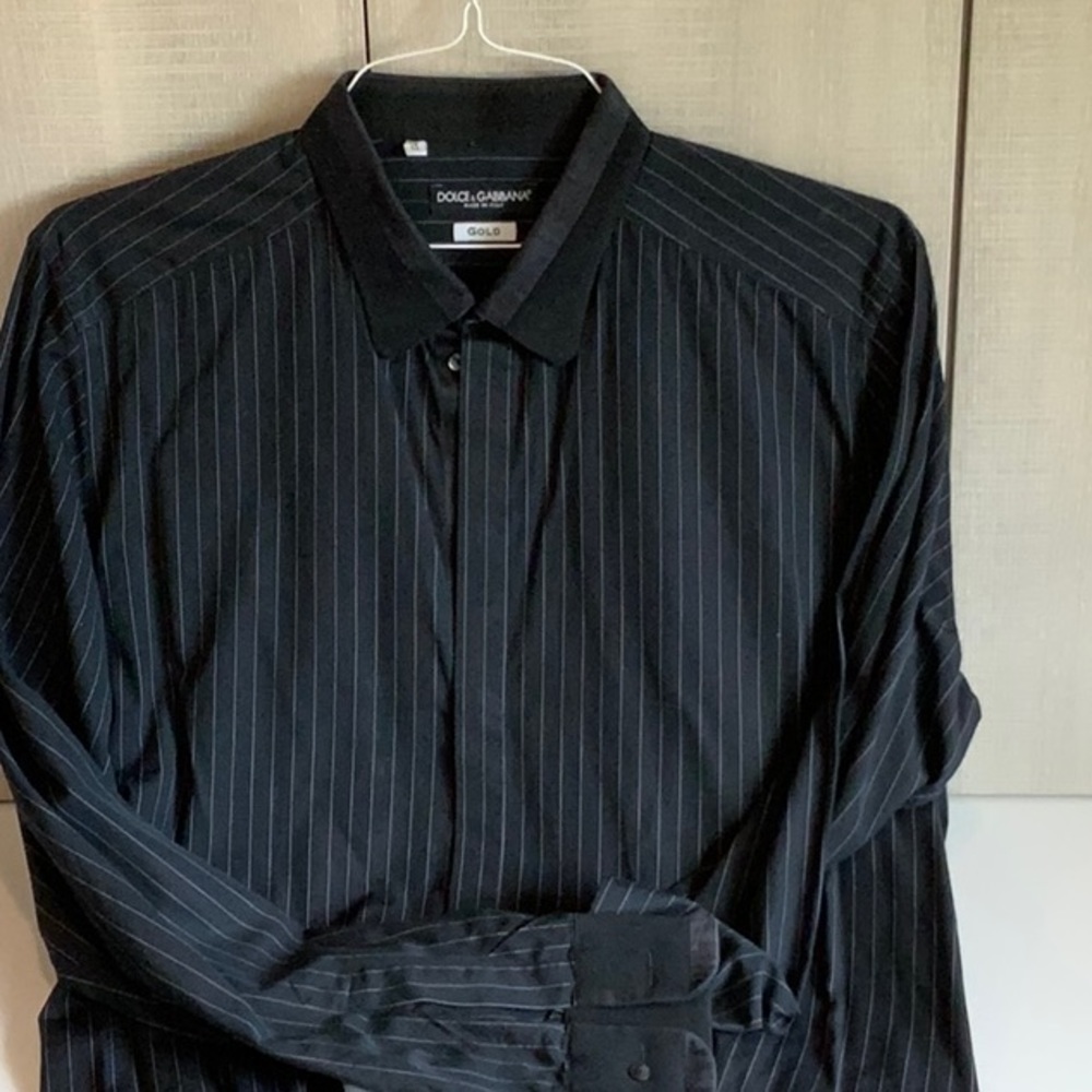 Mens Dolce & Gabbana 	cotton and silk shirt